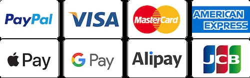 Payment method logos shown on the EastMallBuy site: PayPal, Visa, Mastercard, American Express, Apple Pay, Google Pay, Alipay and JCB